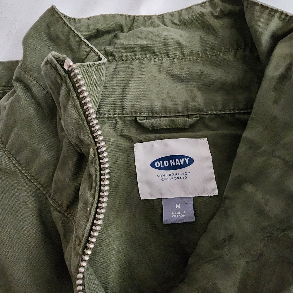Old Navy Twill Field Jacket Hunter Pines Women's Medium - Picture 7 of 14